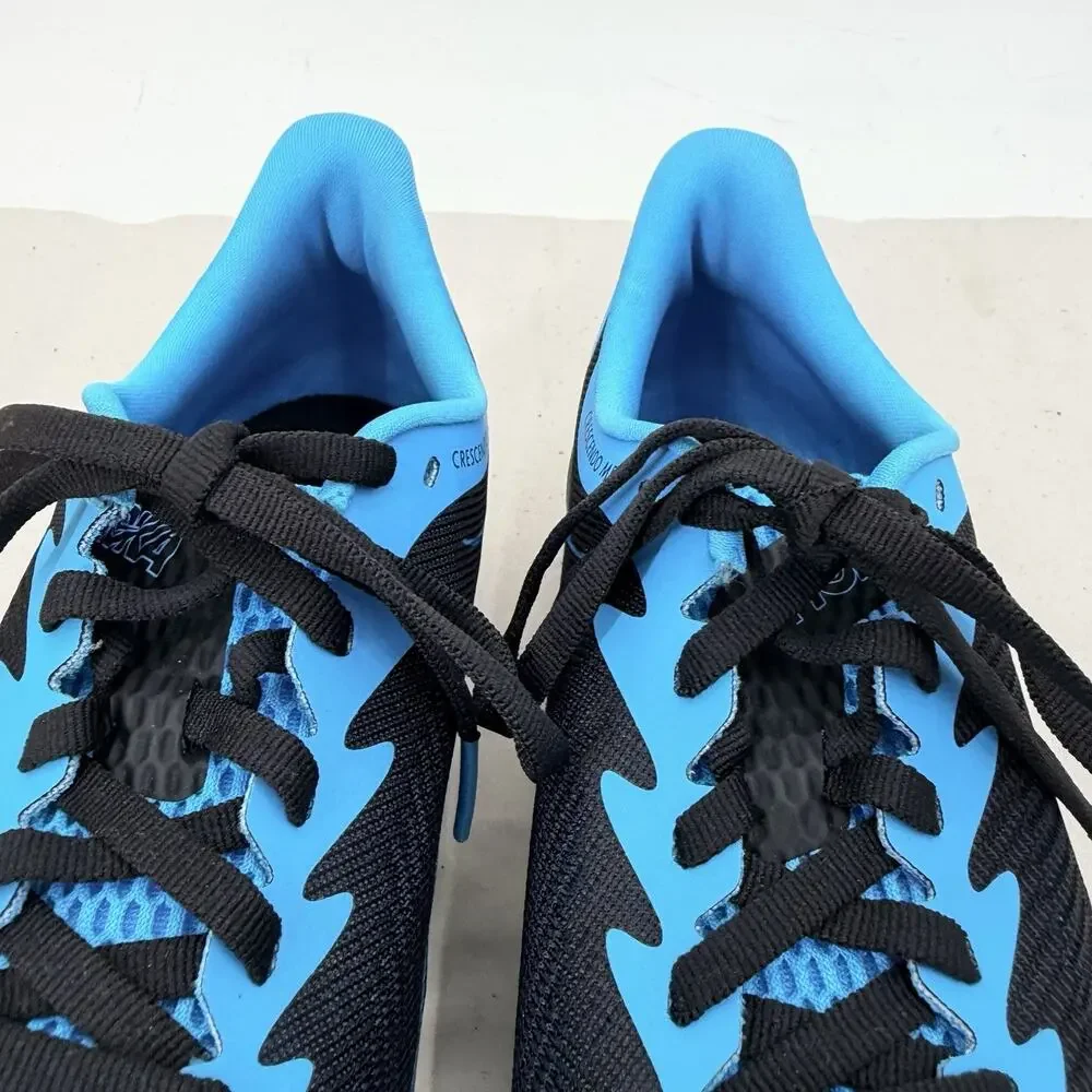 HOKA Crescendo 2 MD Track and Field Shoes 1155116 Black Blue Womens Size 8